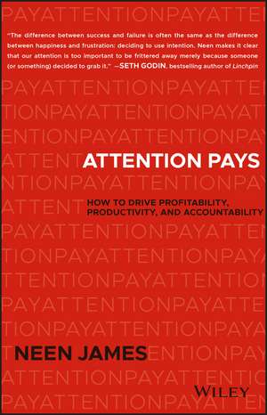 Attention Pays – How to Drive Profitability, Productivity, and Accountability de N James