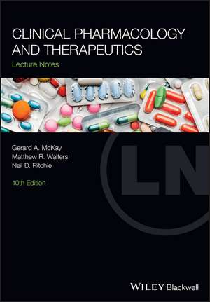 Lecture Notes – Clinical Pharmacology and Therapeutics 10e de GA McKay