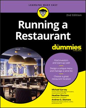 Running a Restaurant for Dummies de Michael Garvey