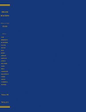 Organic Reactions Volume 104 de PA Evans