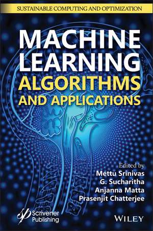 Machine Learning Algorithms and Applications de Mettu Srinivas