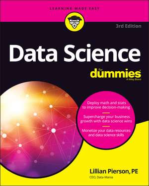 Data Science For Dummies 3e de L Pierson