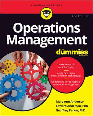 Operations Management For Dummies, 2nd Edition de MA Anderson