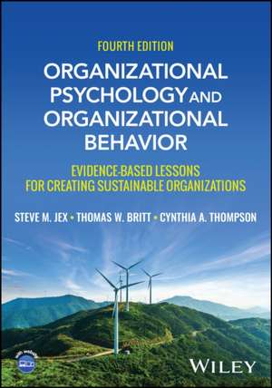 Organizational Psychology and Organizational Behavior de Cynthia A. Thompson