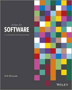 Design for Software – A Playbook for Developers de E Klimczak