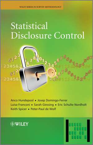 Statistical Disclosure Control de A Hundepool