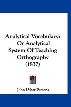 Analytical Vocabulary de John Usher Parsons