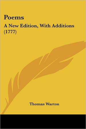 Poems de Thomas Warton