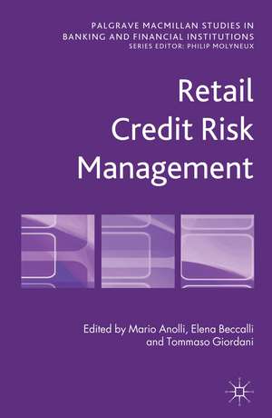 Retail Credit Risk Management de M. Anolli