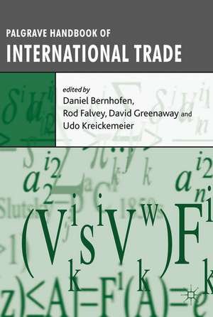 Palgrave Handbook of International Trade de David Greenaway