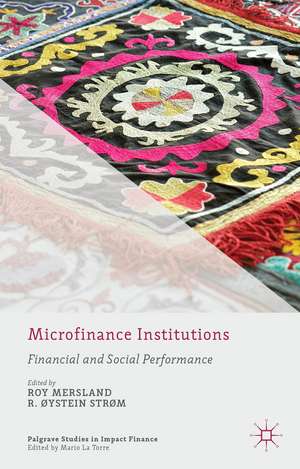 Microfinance Institutions: Financial and Social Performance de R. Mersland