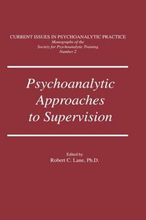 Psychoanalytic Approaches To Supervision de Robert C. Lane