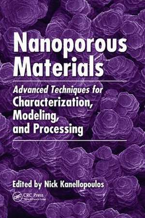 Nanoporous Materials: Advanced Techniques for Characterization, Modeling, and Processing de Nick Kanellopoulos