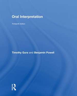 Oral Interpretation de Timothy Gura