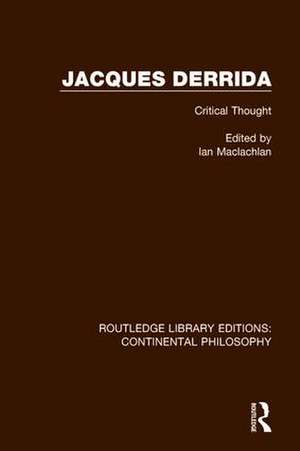 Jacques Derrida de IAN MACLACHLAN