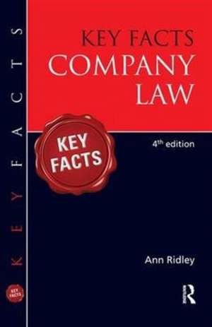 Key Facts Company Law de Ann Ridley