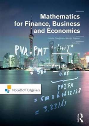 Mathematics for Finance, Business and Economics de Irénée Dondjio