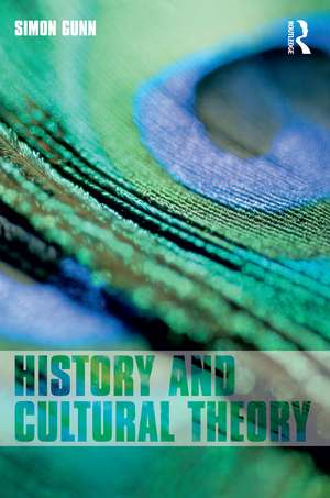 History and Cultural Theory de Simon Gunn