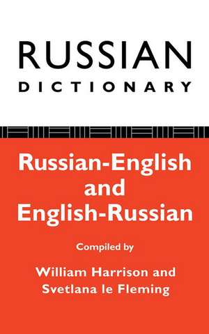 Russian Dictionary: Russian-English, English-Russian de William Harrison