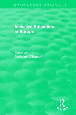 Inclusive Education in Europe de Christine O'Hanlon