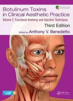 Botulinum Toxins in Clinical Aesthetic Practice 3E, Volume Two: Functional Anatomy and Injection Techniques de Anthony V Benedetto