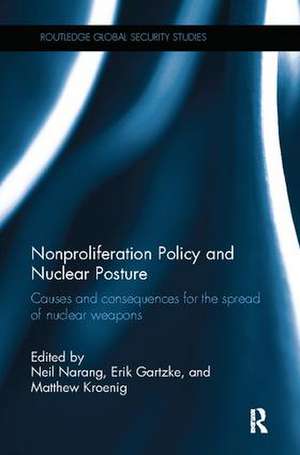 Nonproliferation Policy and Nuclear Posture: Causes and Consequences for the Spread of Nuclear Weapons de Neil Narang