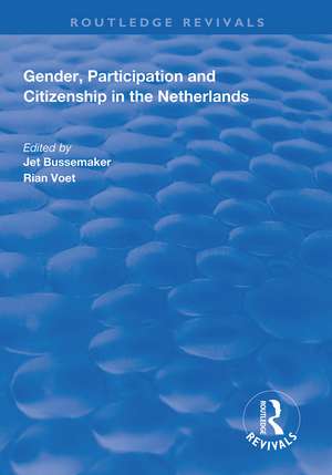 Gender, Participation and Citizenship in the Netherlands de Jet Bussemaker