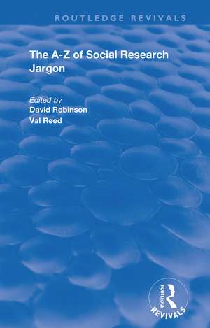 The A–Z of Social Research Jargon de David Robinson