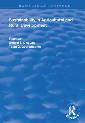 Sustainability in Agricultural and Rural Development