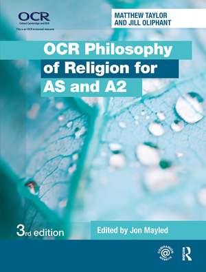 OCR Philosophy of Religion for AS and A2 de Jill Oliphant