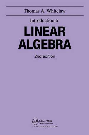 Introduction to Linear Algebra, 2nd edition de T.A. Whitelaw