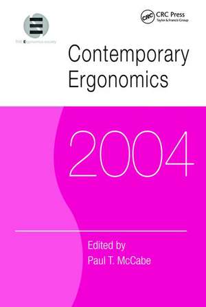 Contemporary Ergonomics 2004 de Paul T. McCabe