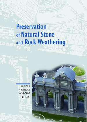 Preservation of Natural Stone and Rock Weathering: Proceedings of the ISRM Workshop W3, Madrid, Spain, 14 July 2007 de Pedro Sola