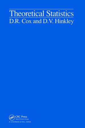 Theoretical Statistics de D. R. Cox