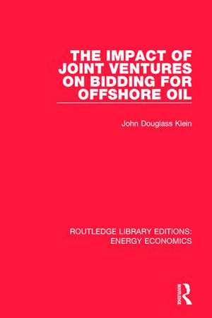 The Impact of Joint Ventures on Bidding for Offshore Oil de John Douglass Klein