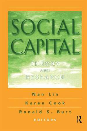 Social Capital: Theory and Research de Karen Cook