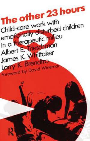 The Other 23 Hours: Child Care Work with Emotionally Disturbed Children in a Therapeutic Milieu de Albert E Trieschman