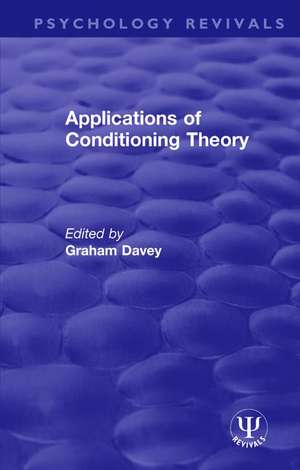 Applications of Conditioning Theory de Graham Davey