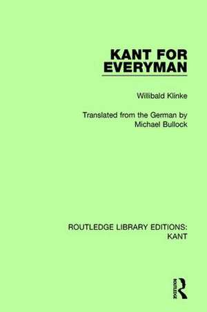 Kant for Everyman de Willibald Klinke