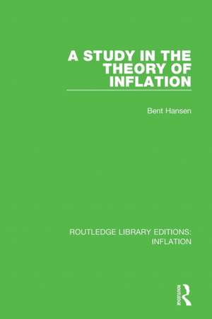 A Study in the Theory of Inflation de Bent Hansen