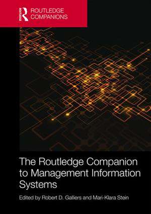 The Routledge Companion to Management Information Systems de Robert D. Galliers