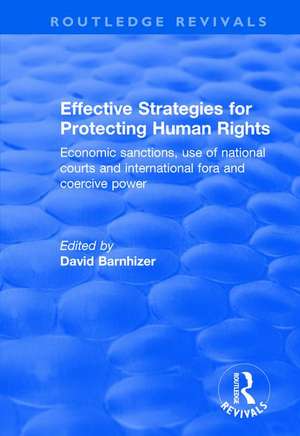 Effective Strategies for Protecting Human Rights: Economic Sanctions, Use of National Courts and International fora and Coercive Power de David Barnhizer