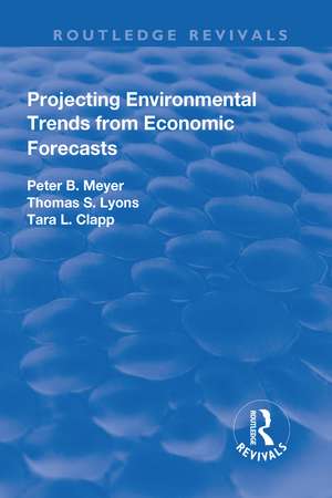 Projecting Environmental Trends from Economic Forecasts de Peter Meyer