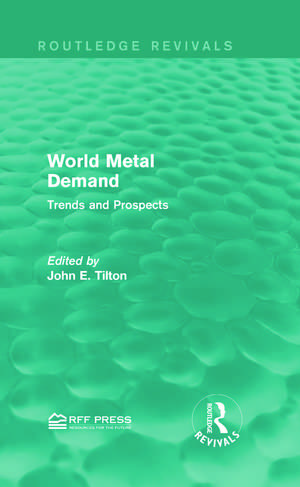 World Metal Demand: Trends and Prospects de John E. Tilton