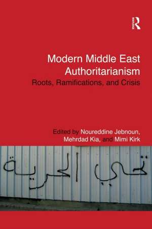 Modern Middle East Authoritarianism: Roots, Ramifications, and Crisis de Noureddine Jebnoun