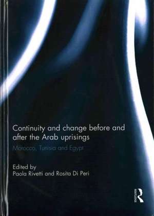 Continuity and change before and after the Arab uprisings: Morocco, Tunisia, and Egypt de Paola Rivetti