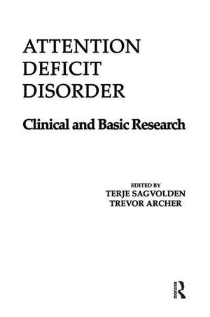 Attention Deficit Disorder de Terje Sagvolden