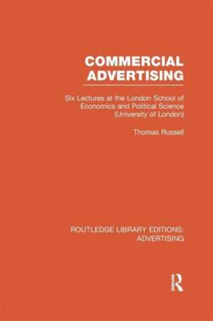 Commercial Advertising (RLE Advertising) de Thomas Russell