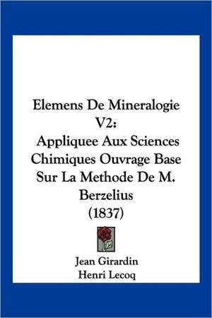 Elemens De Mineralogie V2 de Jean Girardin