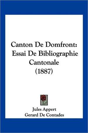 Canton De Domfront de Jules Appert